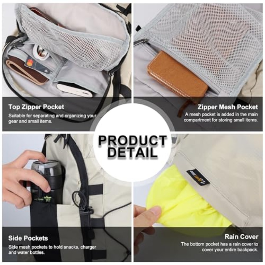 35L Hiking Backpack, Lightweig - Rain Cover Backpack บทวิจารณ์และราคา
