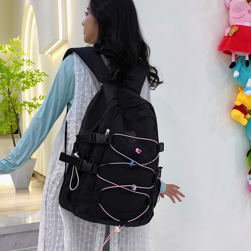 LEFTSIDE Women's Nylon Backpac - School Backpack Teen บทวิจารณ์และราคา