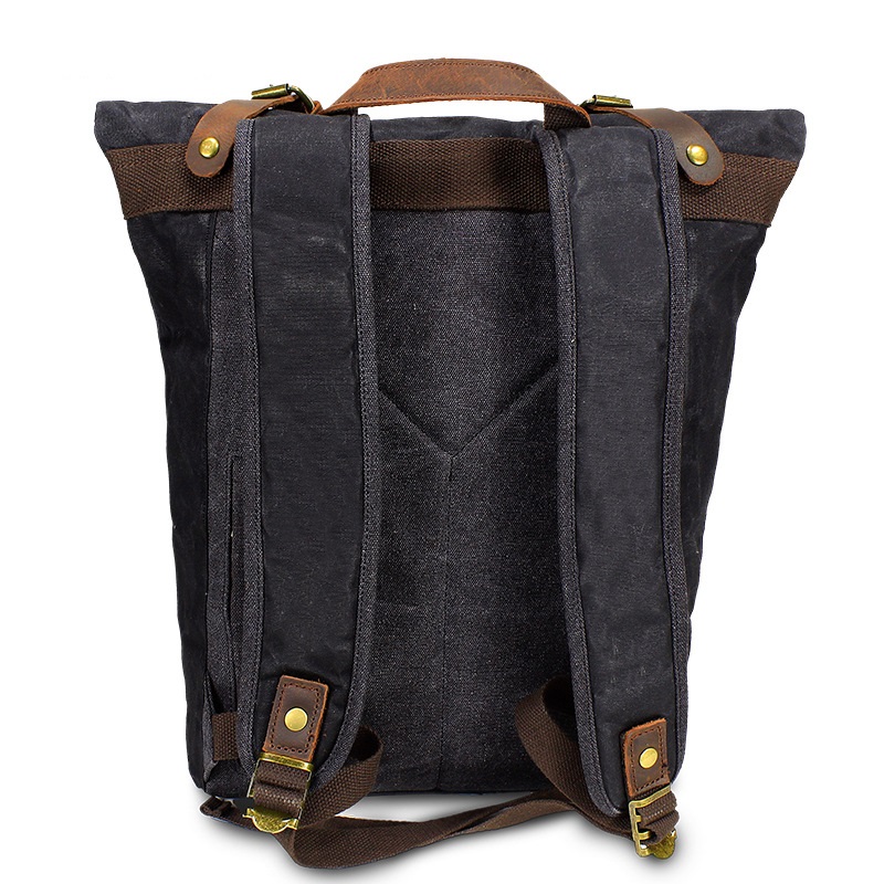 Retro Canvas Leather Backpacks - Leather Backpack Vintage บทวิจารณ์และราคา