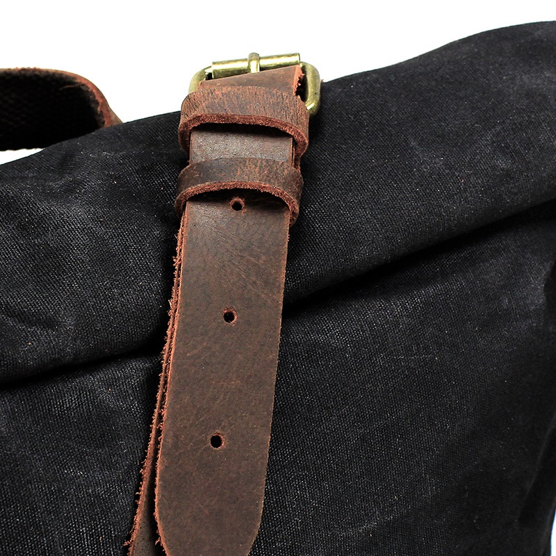 Retro Canvas Leather Backpacks - Leather Backpack Vintage บทวิจารณ์และราคา